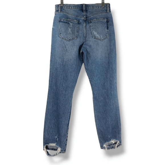 NWT Pistola Madi Embroidered Distressed Modern Slim Jeans Sz 27x27 Deep Sea Blue - Picture 2 of 13